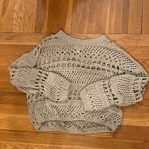 PINK LILY OPEN KNIT SUMMER SWEATER